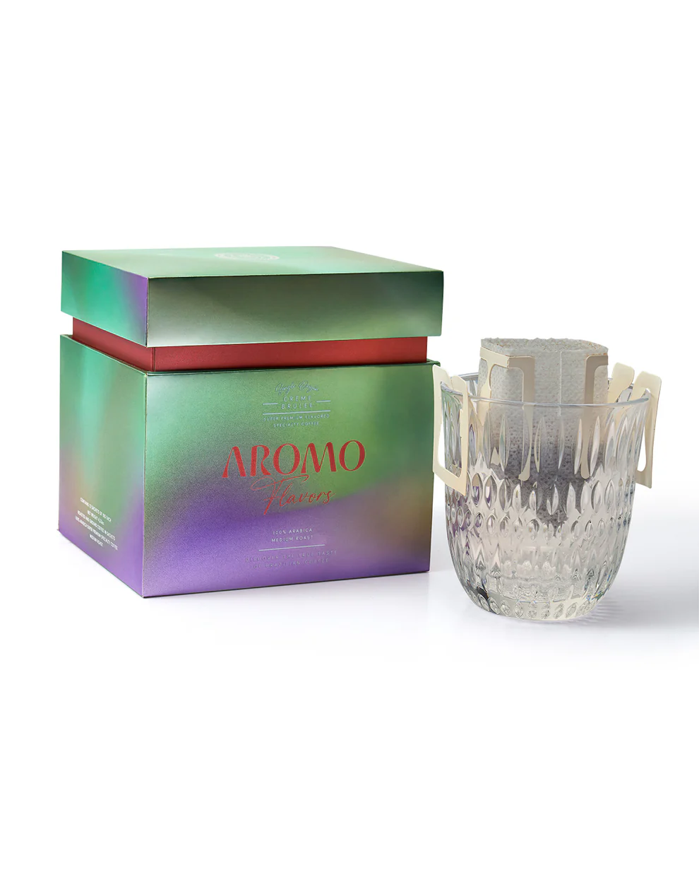 AROMO 风味系列 – 焦糖布蕾风味挂耳咖啡(12袋) - 图片 2