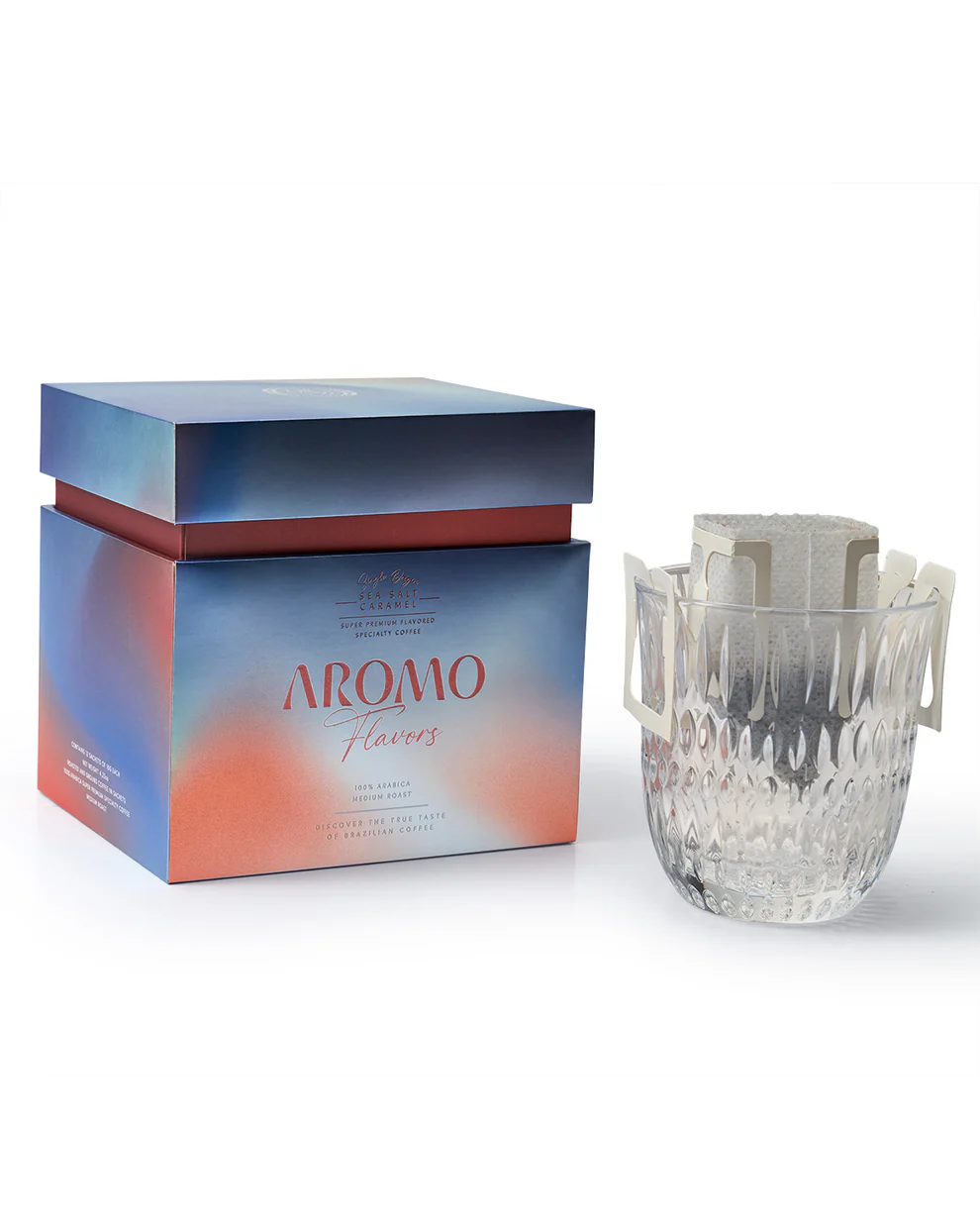 AROMO风味系列 – 海盐焦糖挂耳咖啡(12 袋) - 图片 2